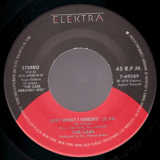 The Cars : Tonight She Comes / Just What I Needed (7", Single, Spe)