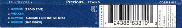 Precious (2) : Rewind (CD, Single, Enh, CD1)