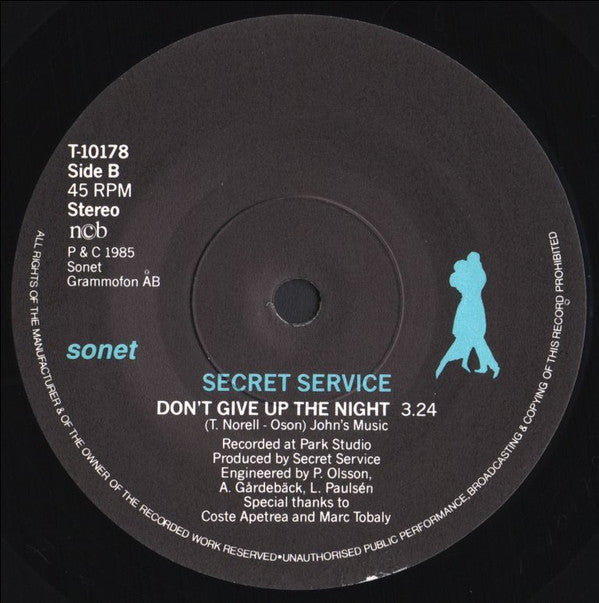 Secret Service : Let Us Dance Just A Little Bit More (7", Single)