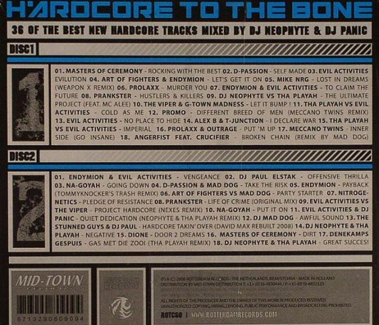 DJ Neophyte & DJ Panic : Hardcore To The Bone V.olume XII (2xCD, Mixed)