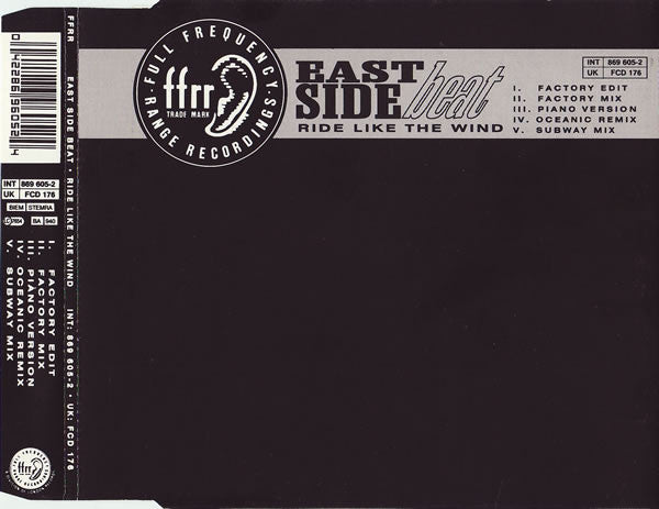 East Side Beat : Ride Like The Wind (CD, Single)