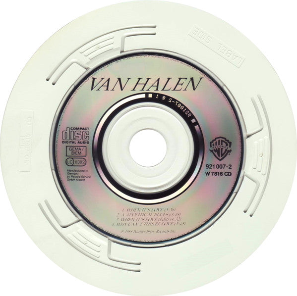 Van Halen : When It's Love (CD, Mini, Single)