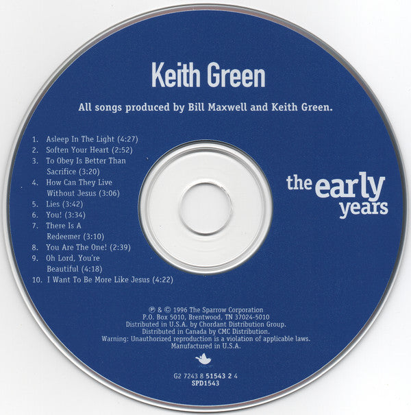 Keith Green (2) : The Early Years (CD, Comp)