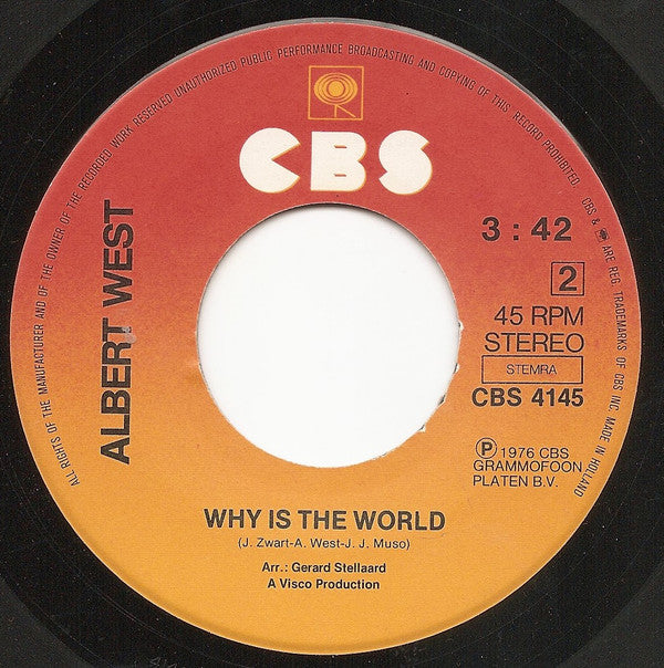 Albert West : I Love You Baby  (7")