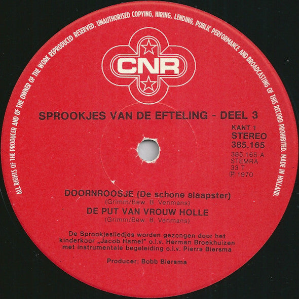 Various : Sprookjes Van De Efteling - Deel 3 (LP, Album, RE, Red)
