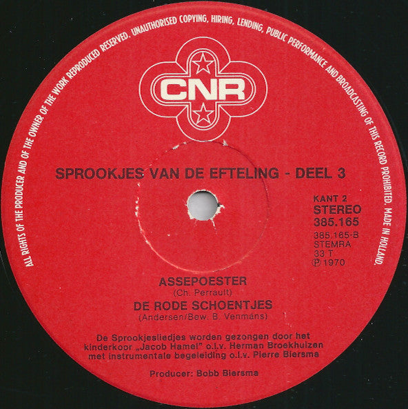Various : Sprookjes Van De Efteling - Deel 3 (LP, Album, RE, Red)