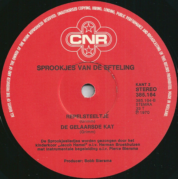 Various : Sprookjes Van De Efteling - Deel 2 (LP, Album, RE, Red)