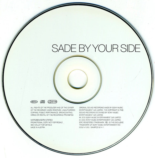 Sade : By Your Side (CD, Single, Promo)