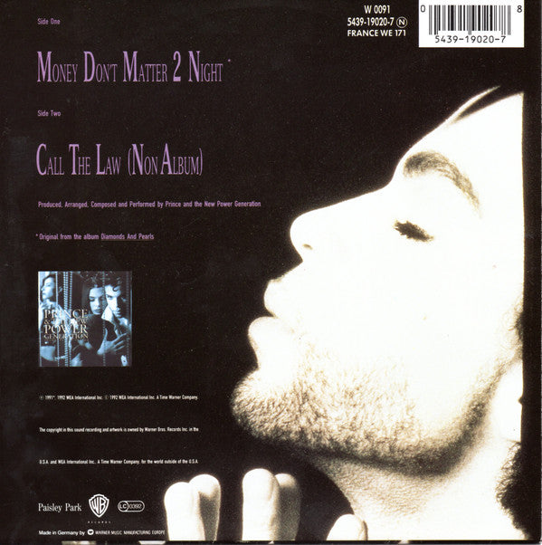 Prince And The New Power Generation : Money Don't Matter 2 Night (7", Single, Sma)