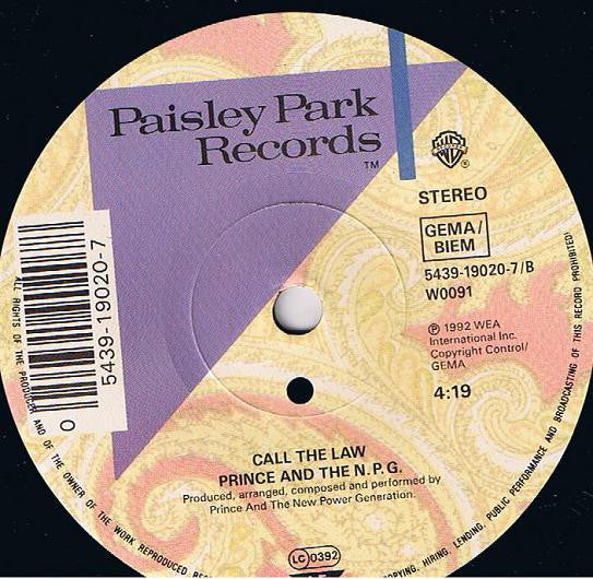 Prince And The New Power Generation : Money Don't Matter 2 Night (7", Single, Sma)