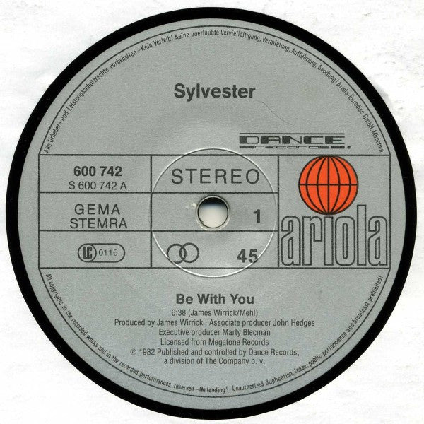 Sylvester : Be With You (12")
