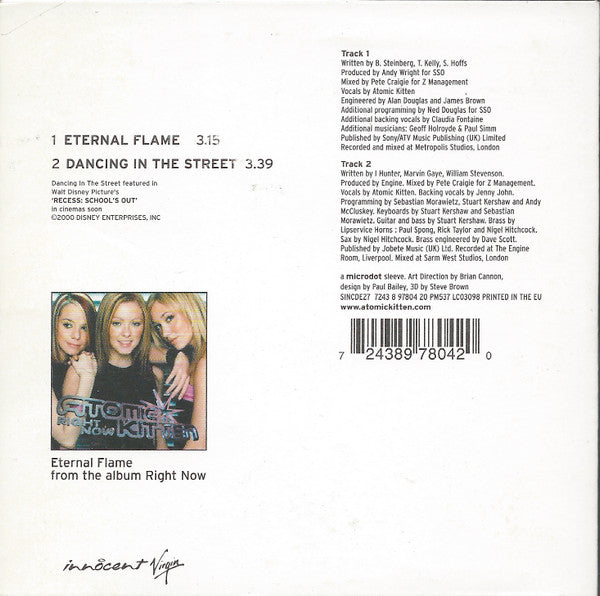Atomic Kitten : Eternal Flame (CD, Single)