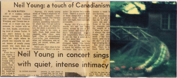 Neil Young : Live At Massey Hall 1971 (HDCD, Album, Car + DVD-V, Album, NTSC)