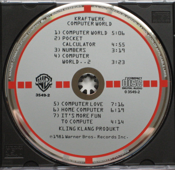 Kraftwerk : Computer World (CD, Album, RE, Tar)