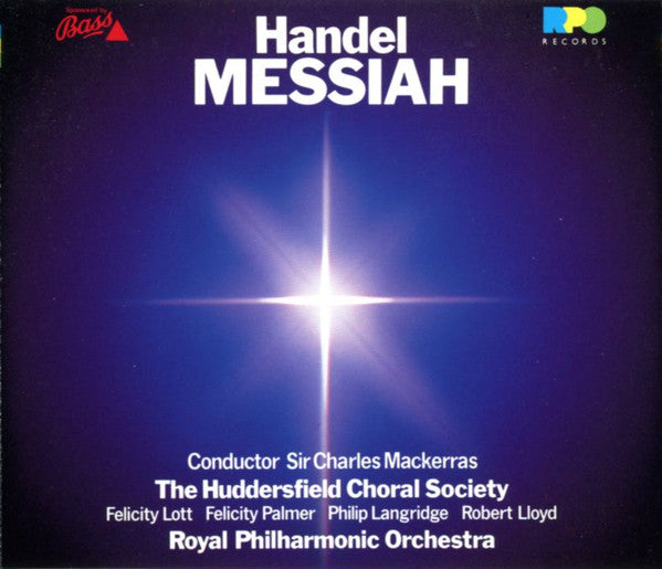 Georg Friedrich Händel - Sir Charles Mackerras, Huddersfield Choral Society, Felicity Lott, Felicity Palmer, Philip Langridge, Robert Lloyd (4), Royal Philharmonic Orchestra : Messiah (2xCD)