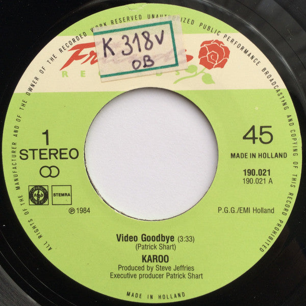Karoo (2) : Video Goodbye / Street Dancer (7", Single)