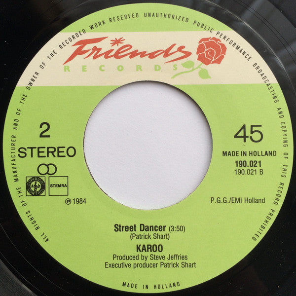 Karoo (2) : Video Goodbye / Street Dancer (7", Single)
