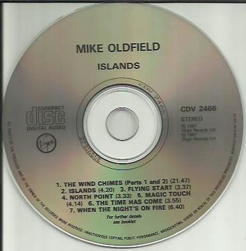 Mike Oldfield : Islands (CD, Album, Nim)