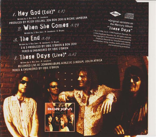 Bon Jovi : Hey God (CD, Maxi)