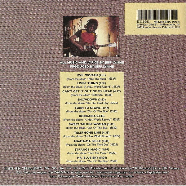 Electric Light Orchestra : ELO's Greatest Hits (CD, Comp, Club, RE)