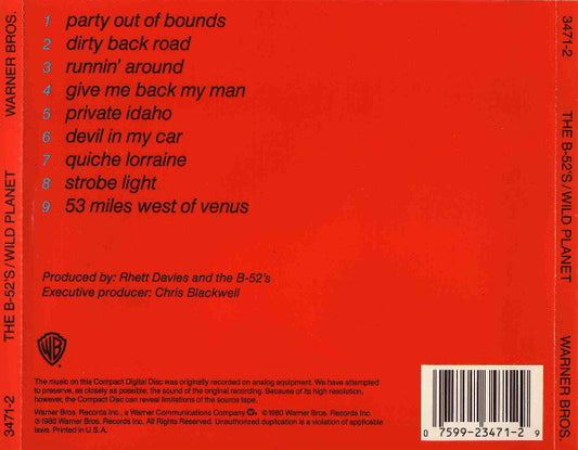 The B-52's : Wild Planet (CD, Album, RE)