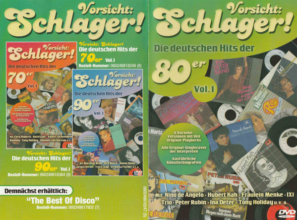 Various : Vorsicht: Schlager! Die Deutschen Hits Der 80er Vol. 1 (DVD-V, Comp, PAL, Cop)