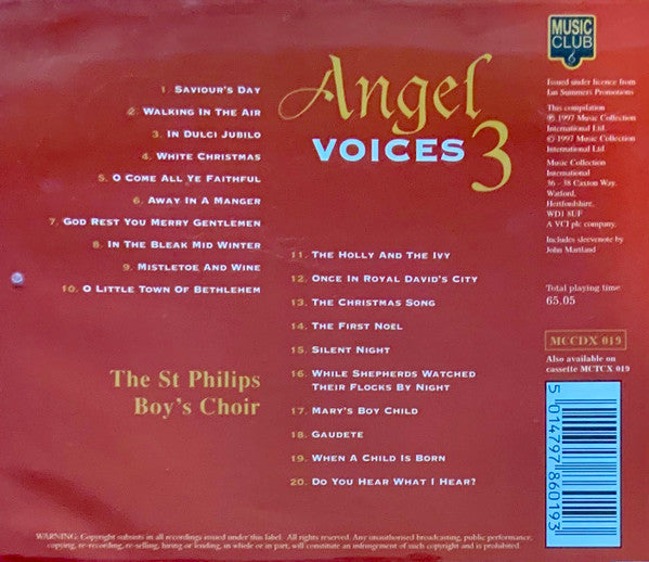 The St. Philip's Boys Choir : Angel Voices 3 (CD, Album)