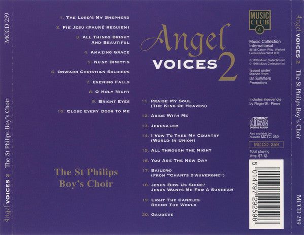 The St. Philip's Boys Choir : Angel Voices 2 (CD, Album)