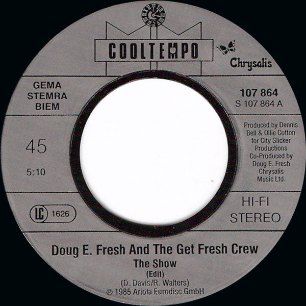 Doug E. Fresh And The Get Fresh Crew : The Show & La Di Da Di (7", Single)