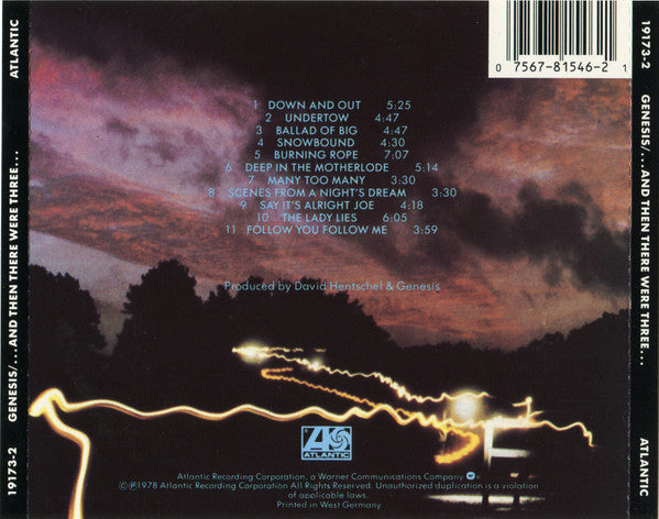 Genesis : ...And Then There Were Three... (CD, Album, RE, Tar)