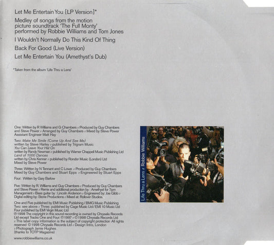 Robbie Williams : Let Me Entertain You (CD, Single)