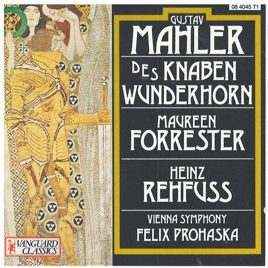 Gustav Mahler, Wiener Festspielorchester Conducted By Felix Prohaska : Songs From Des Knaben Wunderhorn (The Youth's Magic Horn) (CD)
