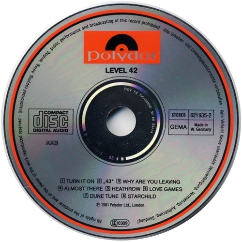 Level 42 : Level 42 (CD, Album, RE)