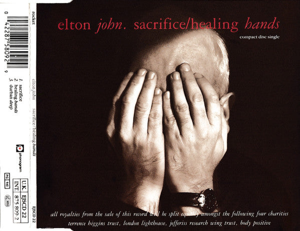Elton John : Sacrifice / Healing Hands (CD, Single, RE)