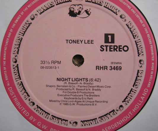 Toney Lee : Night Lights (12")