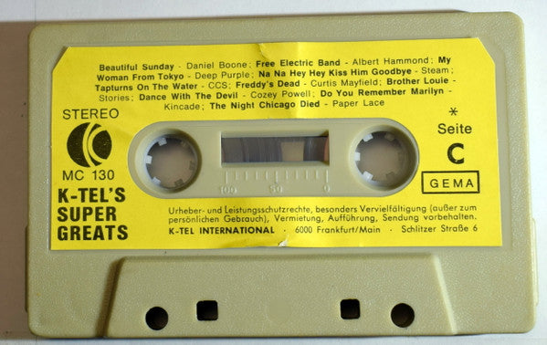 Various : K-Tel's 40 Super Greats (2xCass, Comp, Mono)