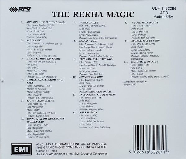 Various : The Rekha Magic (CD, Comp)