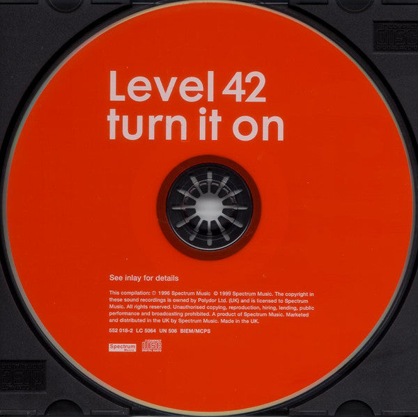 Level 42 : Turn It On (CD, Comp)