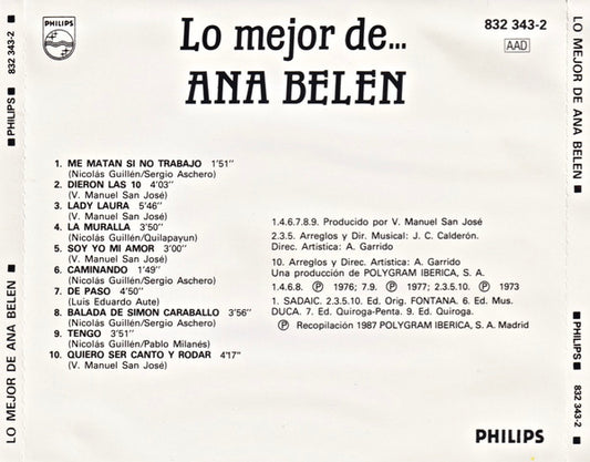 Ana Belén : Lo Mejor De Ana Belén (CD, Comp, RE)