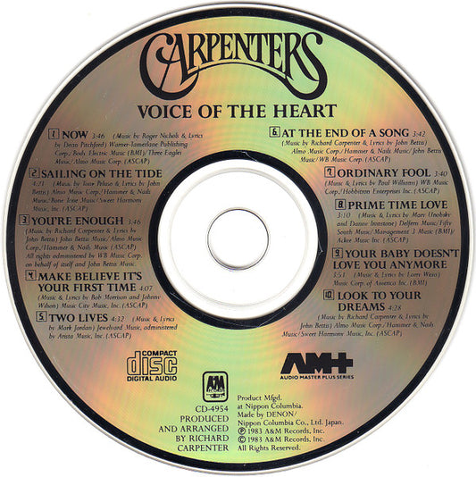 Carpenters : Voice Of The Heart (CD, Album, Jap)