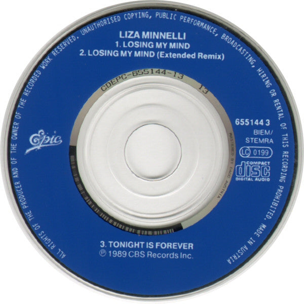 Liza Minnelli : Losing My Mind (CD, Mini, Maxi)