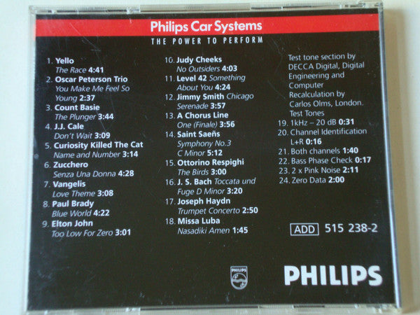 Various : Test The Power To Perform (CD, Comp, Promo)