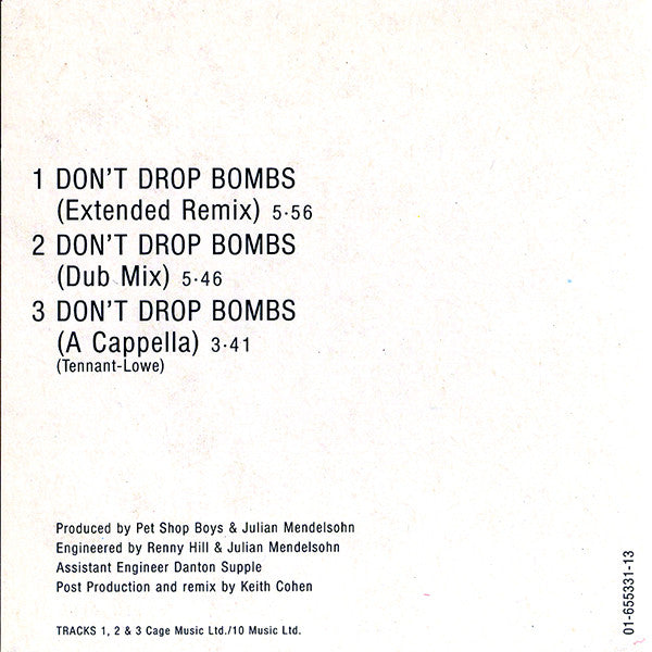 Liza Minnelli : Don't Drop Bombs (CD, Mini, Maxi)