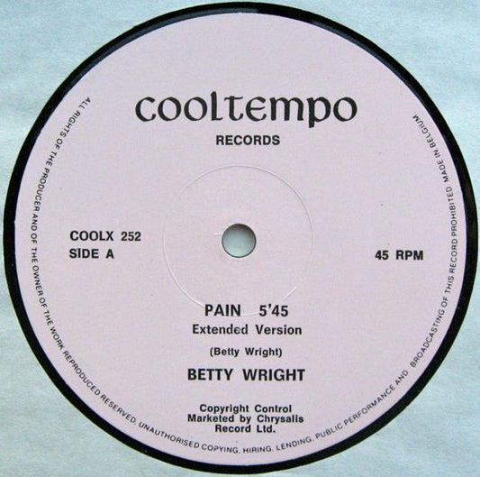 Betty Wright : Pain (12")