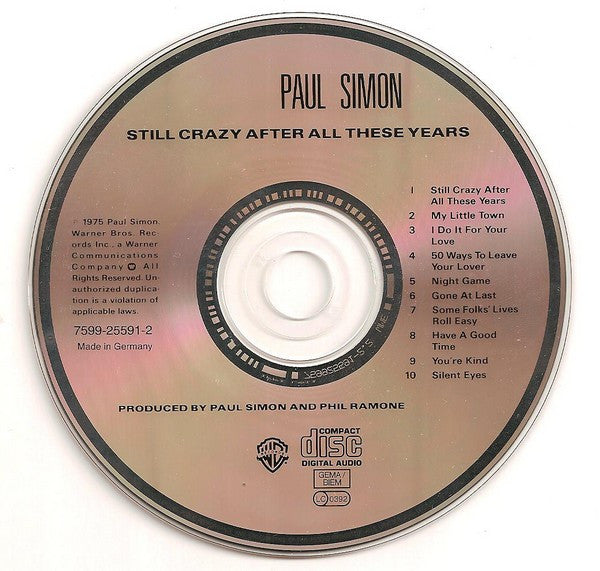 Paul Simon : Still Crazy After All These Years (CD, Album, RE)
