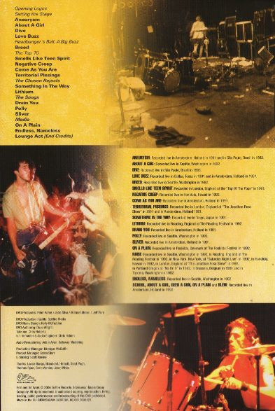 Nirvana : Live! Tonight! Sold Out!! (DVD-V, Multichannel, NTSC)