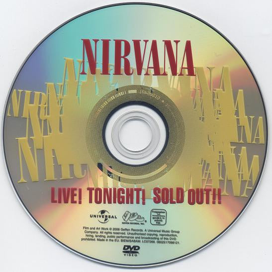 Nirvana : Live! Tonight! Sold Out!! (DVD-V, Multichannel, NTSC)