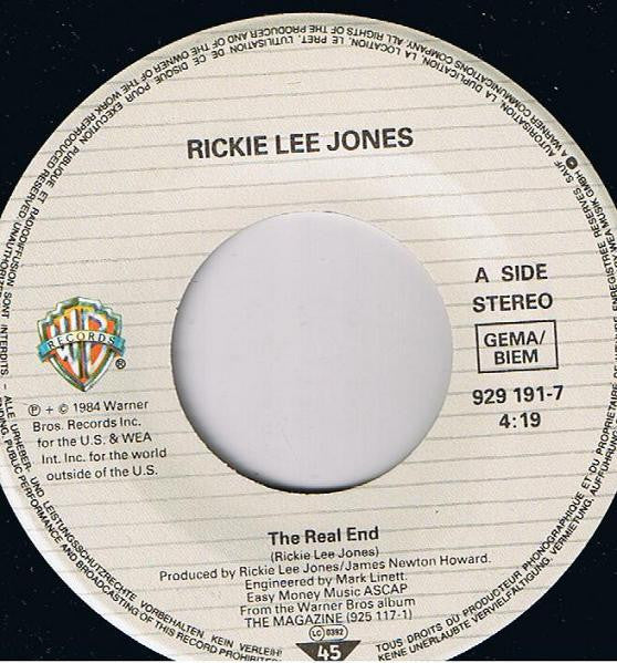 Rickie Lee Jones : The Real End (7", Single)