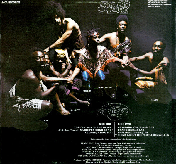 Osibisa : Masters Of Rock (LP, Album, RE)
