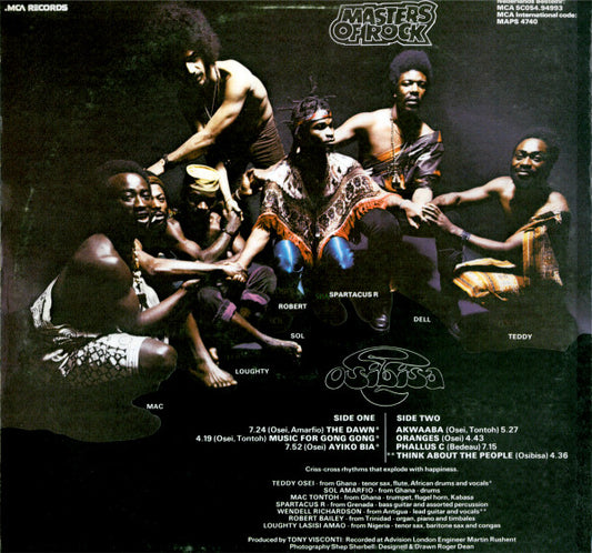 Osibisa : Masters Of Rock (LP, Album, RE)